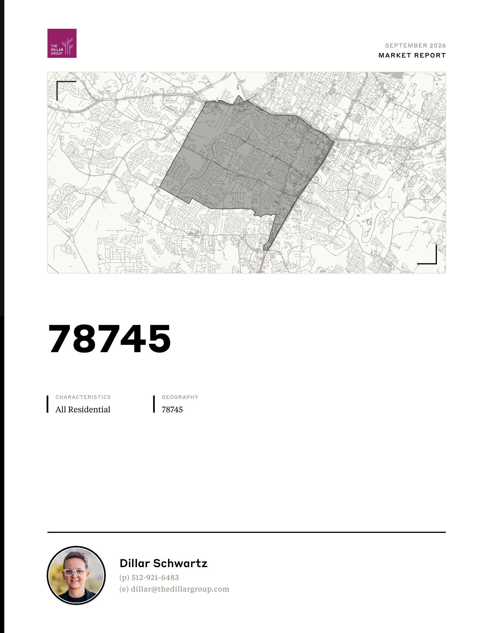Sample 78745 market report, September 2026, page 1 of 6